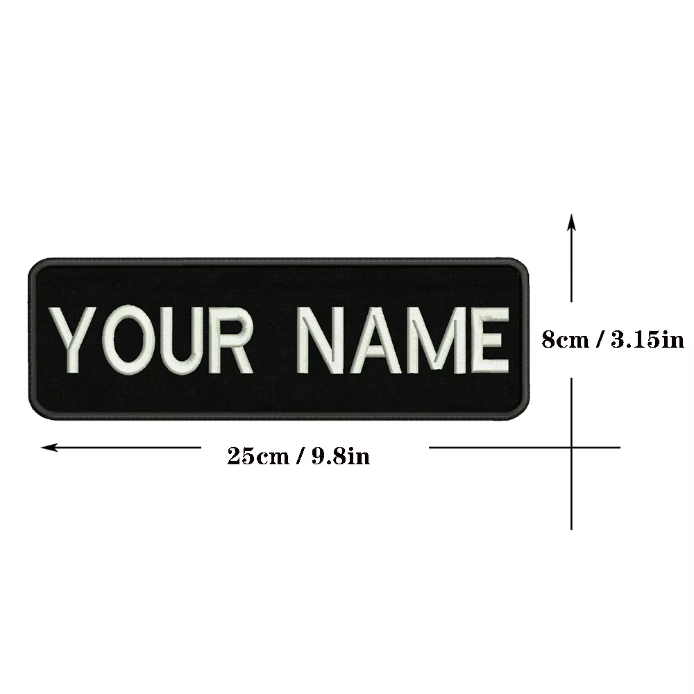 Parche militar personalizado nombre y número, plancha o gancho 25x8 - imagen 4