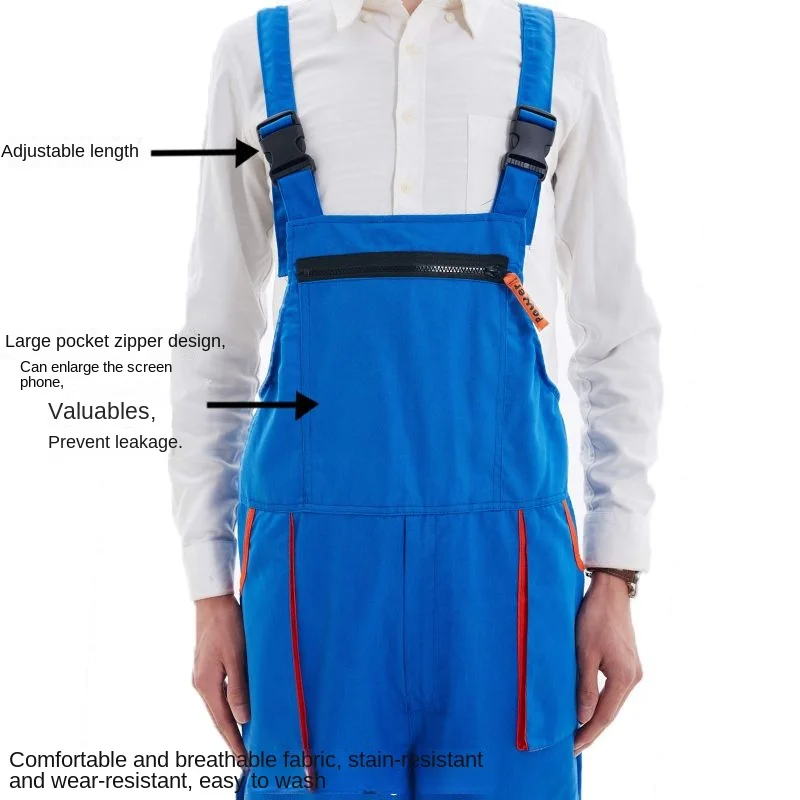 Uniforme general de trabajo para hombres y mujeres, monos de trabajo, traje de soldadura, taller de reparación de automóviles, ropa mecánica de talla grande - imagen 5