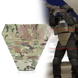 Chaleco táctico plisado para protección de la ingle, equipo militar, soporte de placa corporal MOLLE Airsoft, accesorio, juego de guerra Airsoft