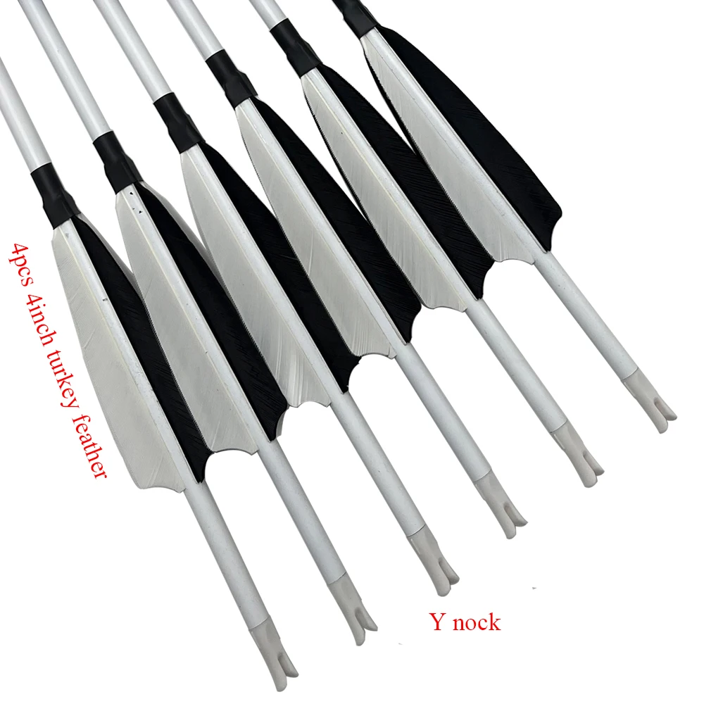 Flecha de carbono de 30/32 pulgadas, punta de flecha reemplazable para arco compuesto/recurvo, tiro con arco, caza, objetivo, 12 Uds. - imagen 4