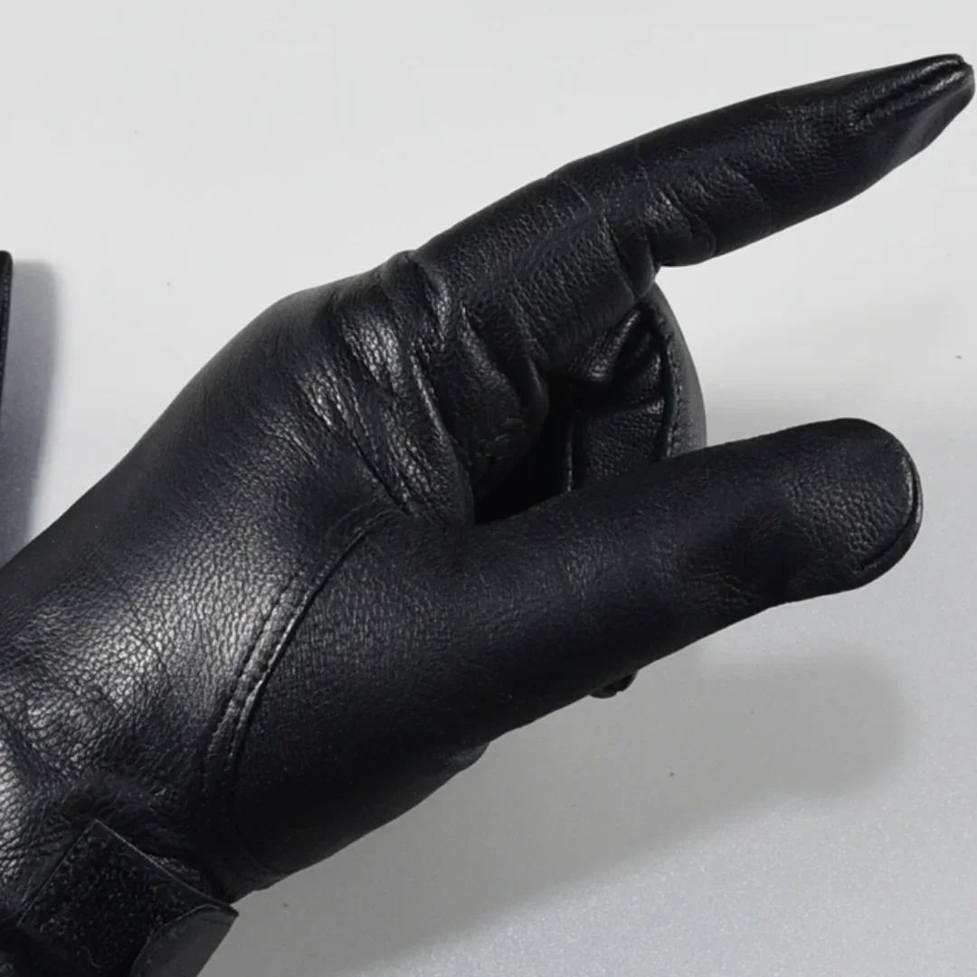 Guantes de piel de oveja francesa tácticas al aire libre - imagen 4