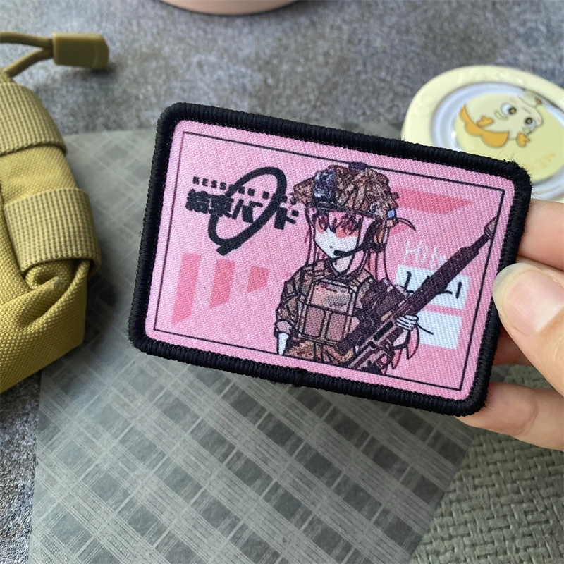 Parche de brazalete militar de soldado femenino táctico, insignia de moral con gancho y bucle de personalidad, pegatinas de accesorios para sombrero y mochila al aire libre - imagen 4