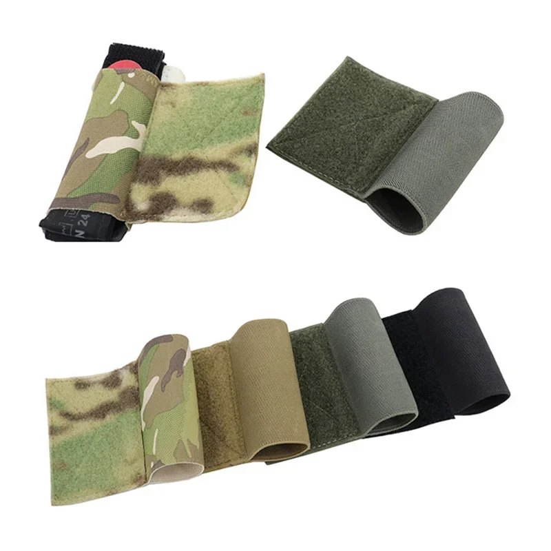 Tipo de chaleco táctico y cinturón, bolsa de torniquete elástica, portador de placa para aparejo de pecho, gancho y bucle, soporte de almacenamiento seguro - imagen 3