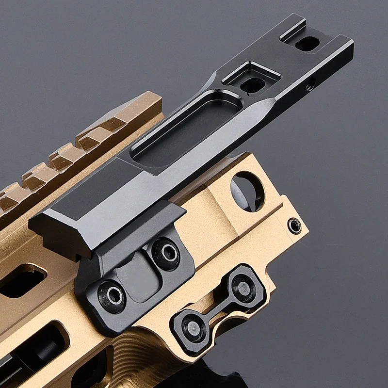 Soporte de luz adaptable táctico Offset, compatible con carril de 20mm, m-lok, Keymod, Surefir, M600, M300, arma, Airsoft, accesorios, Base de linterna - imagen 2