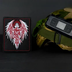Parche Bordado Táctico Scarlet Angel para Morale Militar, Decorativo para Brazalete, con Gancho y Bucle, Adhesivo para Mochila y Ropa