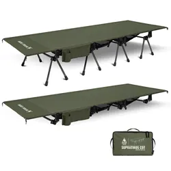 OneTigris cama plegable camping SUPRATIROS XXL ajustable en altura