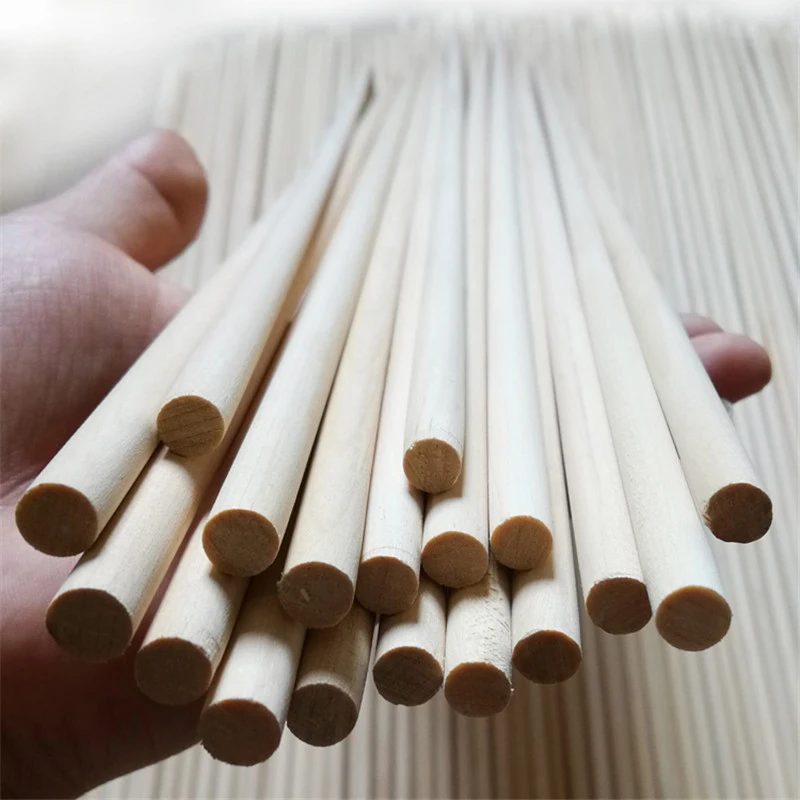 6/12 Uds ejes de flecha de madera longitud 80cm diámetro 8mm 8,5mm flecha de madera hecha a mano para tiro con arco accesorios de tiro de caza DIY - imagen 5