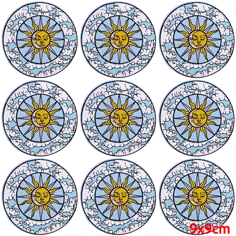 Parche para planchar al aire libre, parches bordados de naturaleza para ropa, insignias para ropa de Camping, 10 unidades por lote - imagen 4