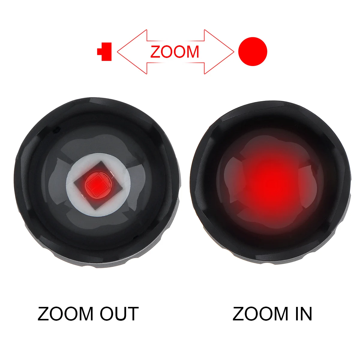 WF 501B-linterna infrarroja con Zoom de 850nm, luz de Flash LED de mano de alta potencia para instrumento de caza al aire libre, luces de relleno - imagen 3