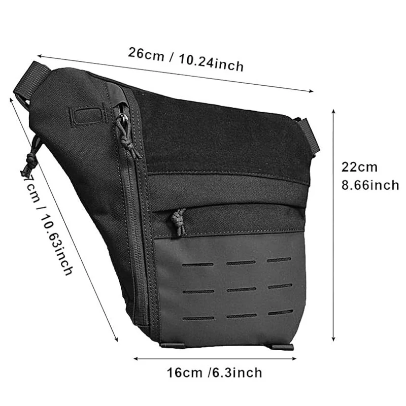 Bolso cruzado antirrobo Personal deportivo, cartera Invisible para correr, bolso de pecho multifuncional antisalpicaduras para hombre - imagen 4