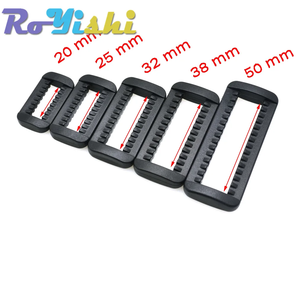 Hebillas de Liberación lateral Looploc, anillos rectangulares de plástico, correa de mochila, accesorios para bolsas, 10 unids/lote por paquete - imagen 2