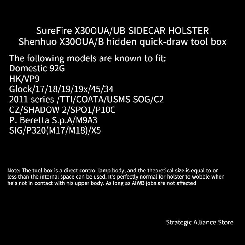 I-010 SIDECAR2.0 X300UA/UB Funda rápida oculta/CCW - imagen 4