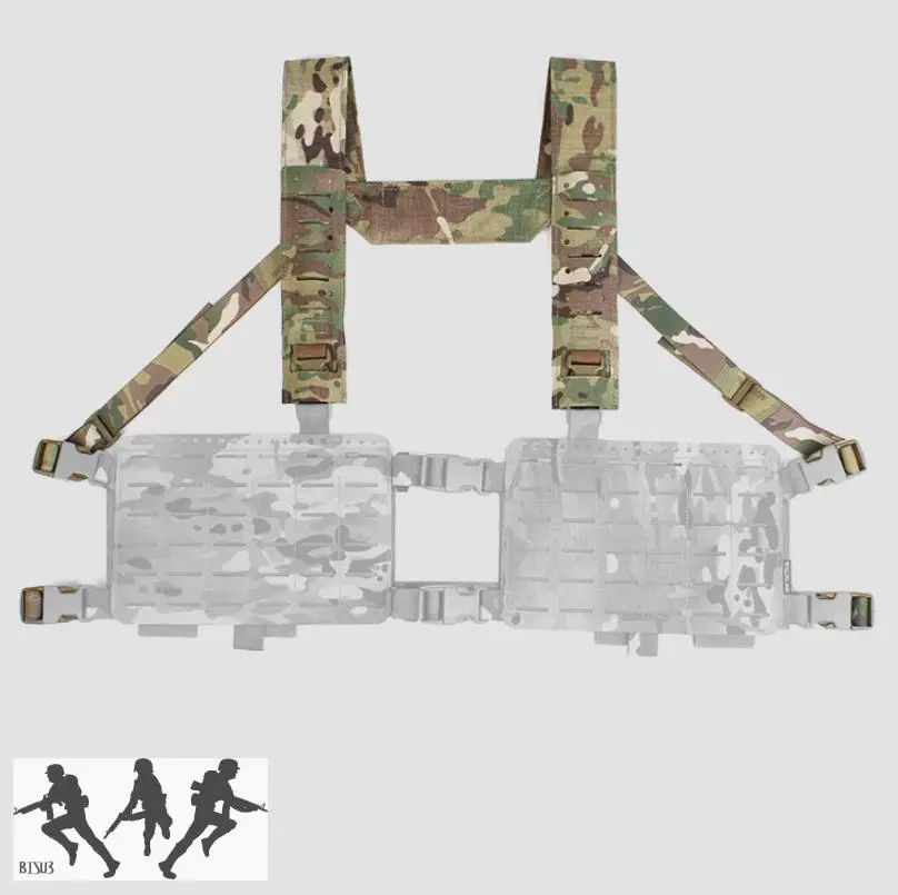 Chaleco táctico estilo SS, arnés de corte láser tipo H, correa de hombro para MK4, MK5, 34A, aparejo de pecho - imagen 5