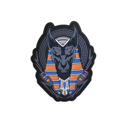 Parche táctico PVC 3D Anubis Medusa Velcro para mochila Molle