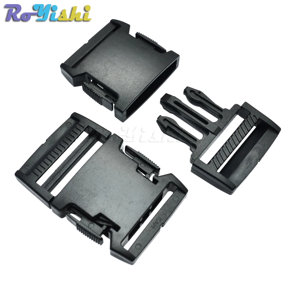 Hebillas de Liberación lateral de plástico, correas de mochila de 1-1/4 ", 1-1/2", 32mm, 38mm, color negro - imagen 5