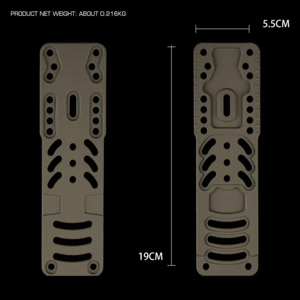 Adaptador de funda Modular de Metal 2,0 ajuste de posición multiagujero plataforma QLS caza combate Airsoft accesorios adaptadores de funda - imagen 3