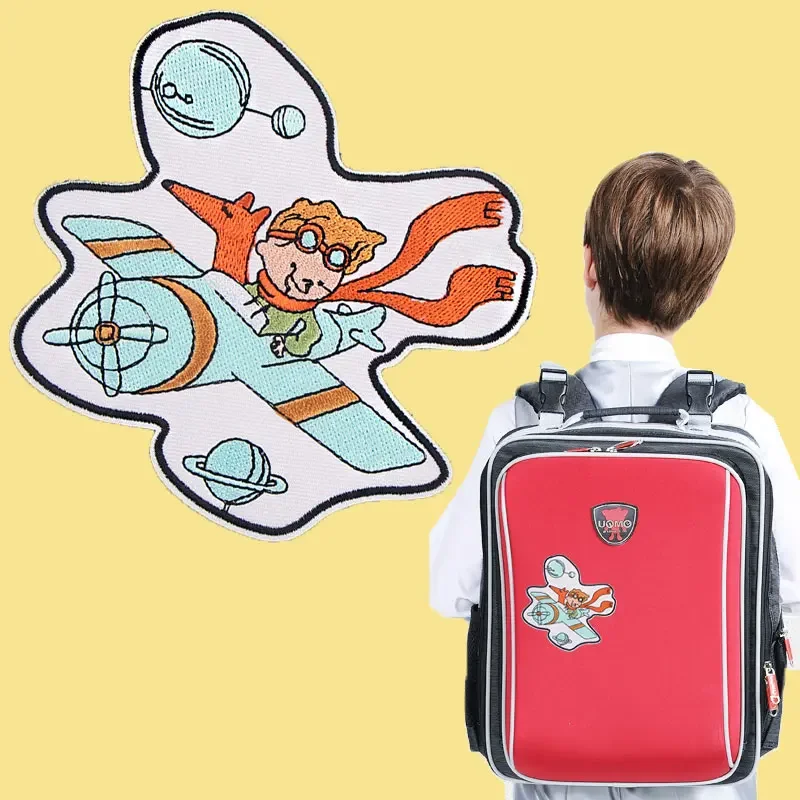 Parches de El Principito diy para ropa de niños, decoración de ropa, dibujos animados, bordado para chaqueta termoadhesiva, coser - imagen 3