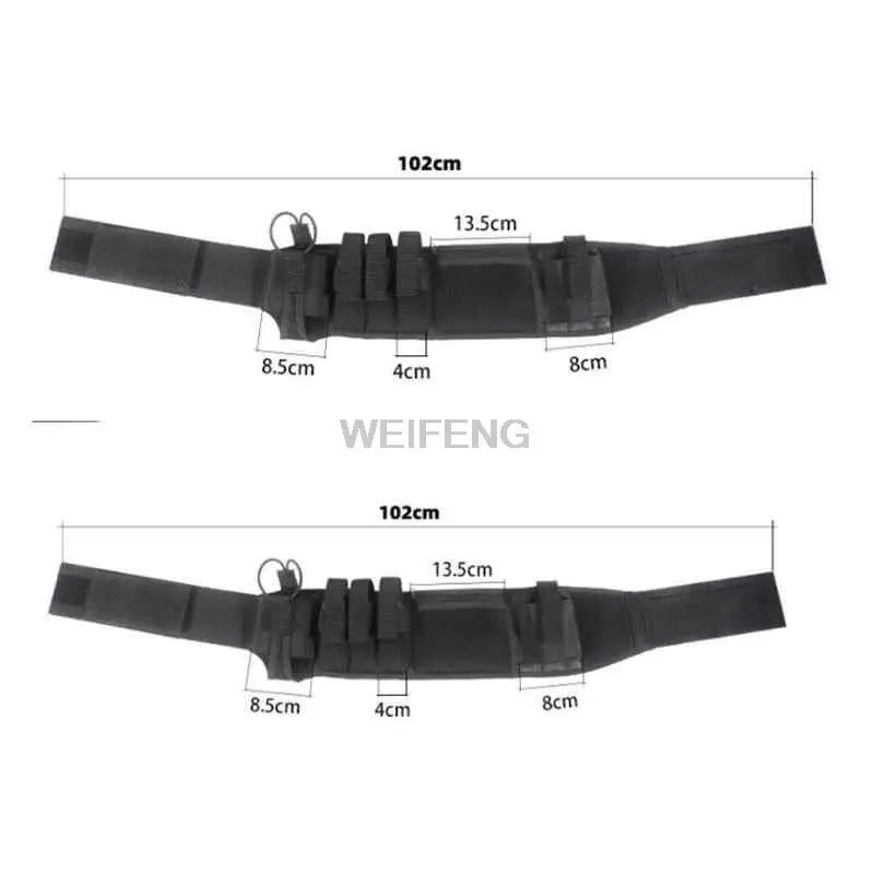 Cinturón de seguridad táctico multifuncional con bolsa para revistas, accesorios para teléfono, bolsa para entrenamiento militar, pretina para policías - imagen 2