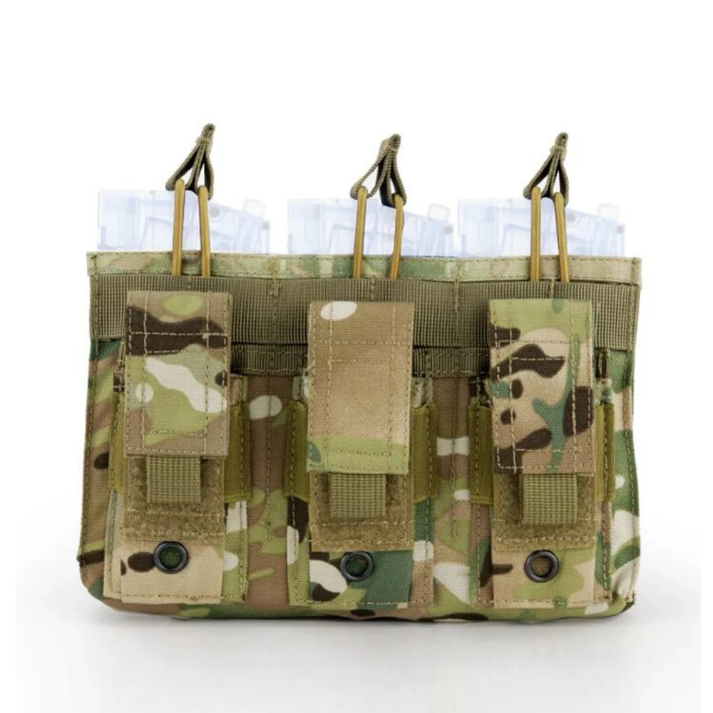 Paquete Triple táctico multifuncional, sistema MOLLE, bolsa táctica molle, bolsa de accesorios, bolsa Triple Mag resistente al desgaste, bolsa de caza - imagen 2
