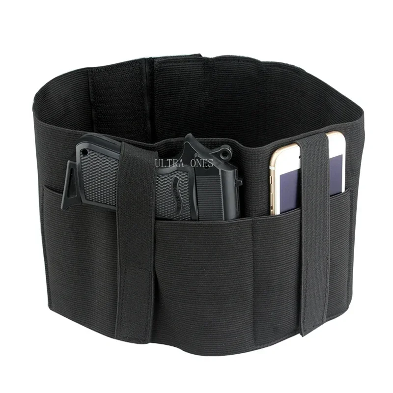 Funda táctica para pistola de vientre, banda de cintura de transporte oculta, soporte para pistola, bolsa para revistas, cinturón de mano derecha e izquierda, fundas para Glock - imagen 4