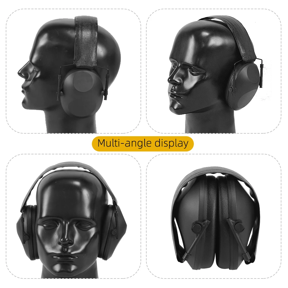 Orejeras insonorizadas sobre la oreja BOOIU: tácticas para actividades al aire libre y airsoft - imagen 3