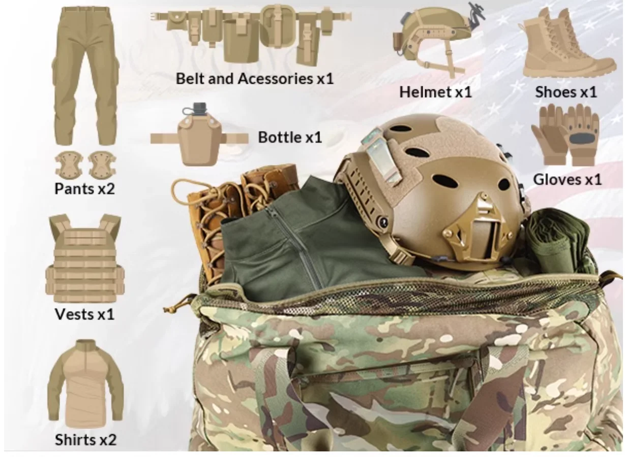 Bolsa de lona táctica de gran capacidad, 52L - imagen 5