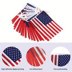 Banderines USA decorativos para 4 de julio Día de la Independencia