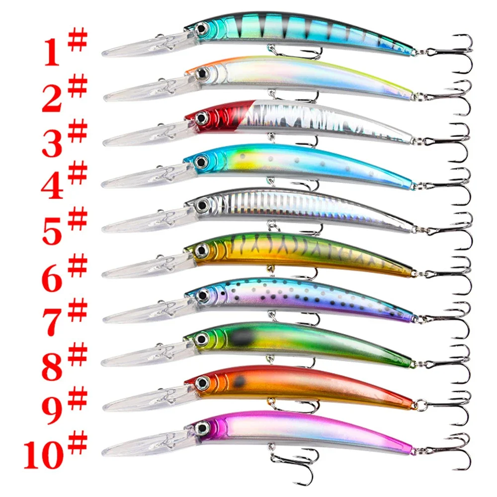 Señuelo de Pesca Minnow, 15,3 cm/16g, Crankbait, Peche, lubina, carpa, Lucio, Trolling, Wobbler, cebo Artificial, aparejos de Pesca - imagen 3