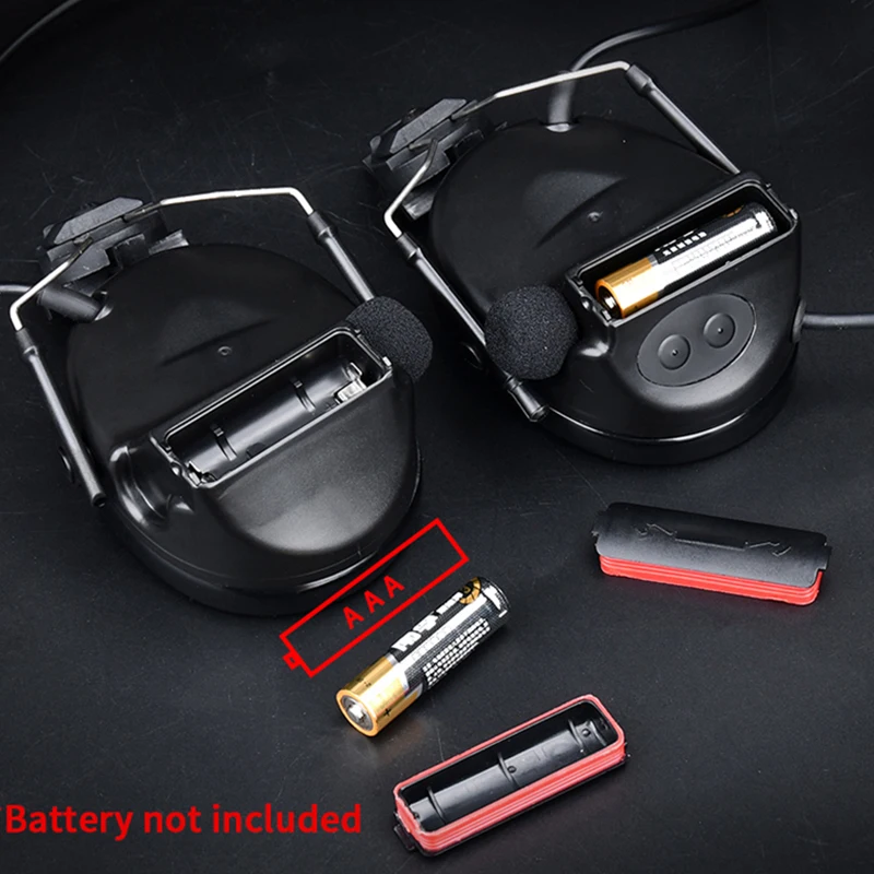 WADSN C2 orejeras de tiro casco táctico auriculares Protector auditivo electrónico caza auriculares con reducción activa de ruido - imagen 3