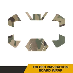 Tablero de navegación plegable para teléfono MOLLE táctico, pegatina de camuflaje, soporte para teléfono, pegatina decorativa, accesorios de caza