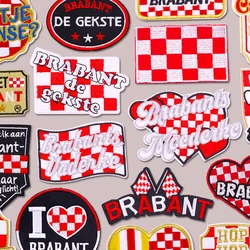 Parche bordado con emblema Brabante holandés para planchar