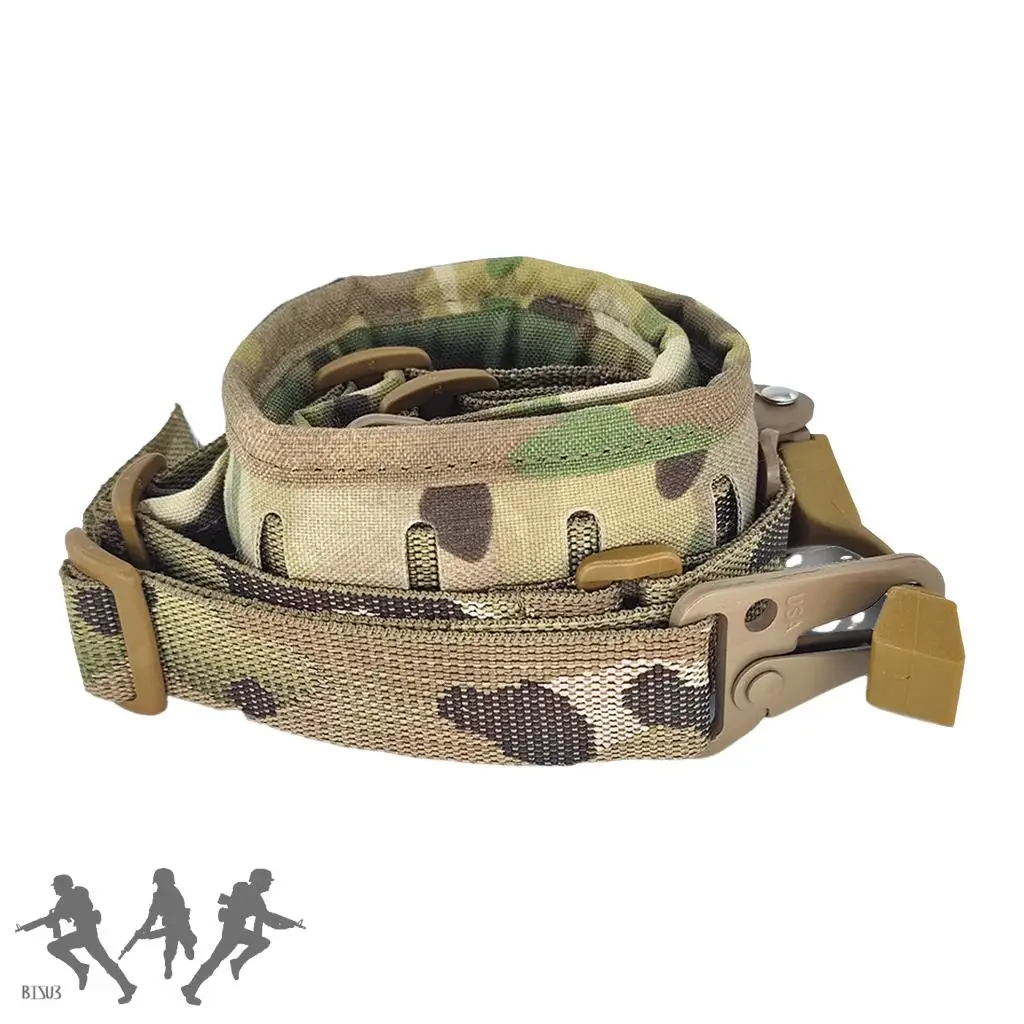 Cinturón de nailon para tirachinas, tirantes de corte láser MOLLE, cuerda de eslinga ajustable para Rifle rápido - imagen 2