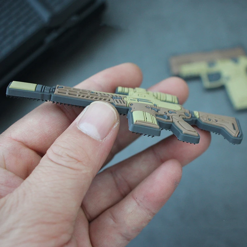 SIG SAUER versión Q brazos XM7 XM250 parche para Rifle de asalto Mini insignia táctica de PVC para decoración de bolsas de ropa - imagen 4