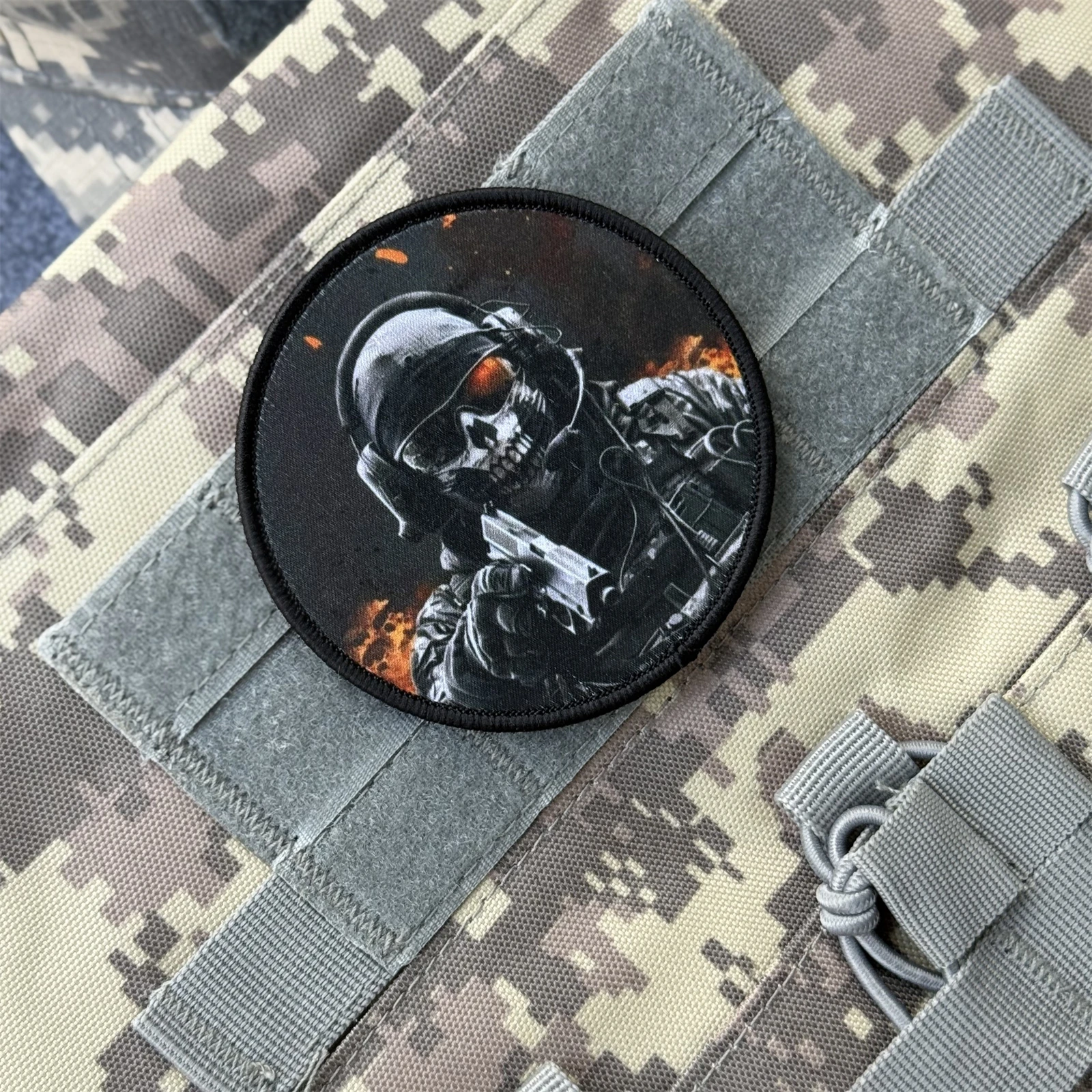 Parche de insignia de moral de soldado táctico ruso, parche de insignia de moral impreso, parches militares de gancho para ropa, pegatinas para mochila