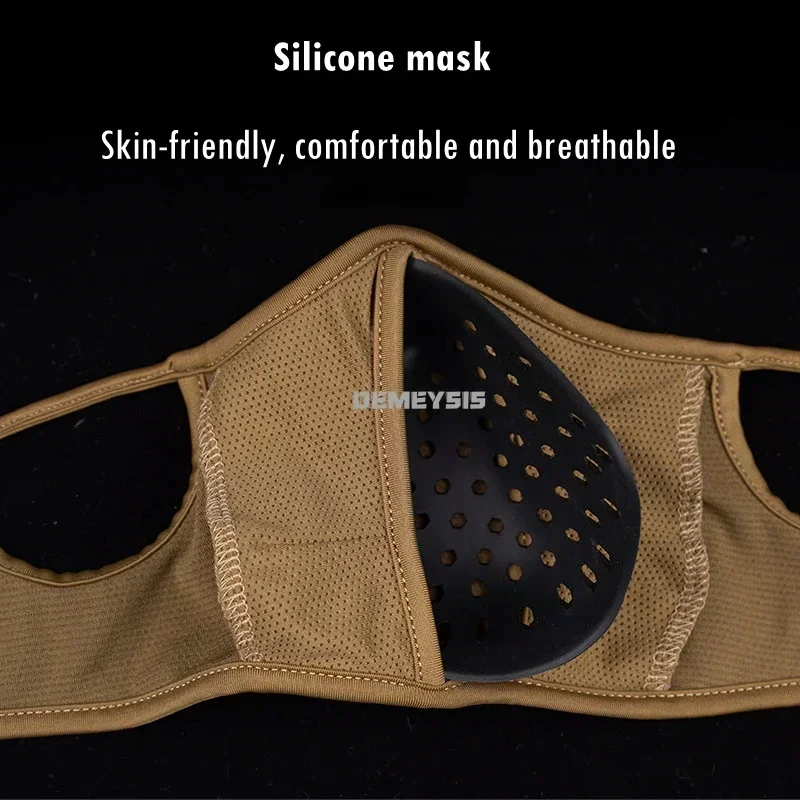 Máscara de tiro táctica al aire libre Airsoftsport protección facial Cs juego máscaras de combate transpirable suave - imagen 5
