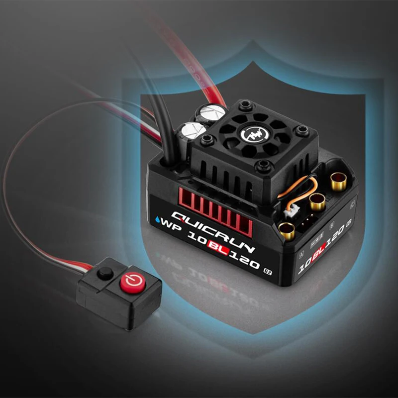 HOT Hobbywing QUIRUN WP 10BL120 G2 120A IP67 Waterproof Brushless Speed ​​Controller ESC For Car Toys 1/10 1/12 RC - imagen 2