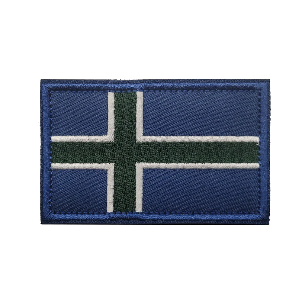 Bandera de tela bordada de estilo nórdico, banda para el brazo, parche de gancho y bucle, para mochila, noruega, noruega, suecia, dinamarca, finlandia y suiza - imagen 4