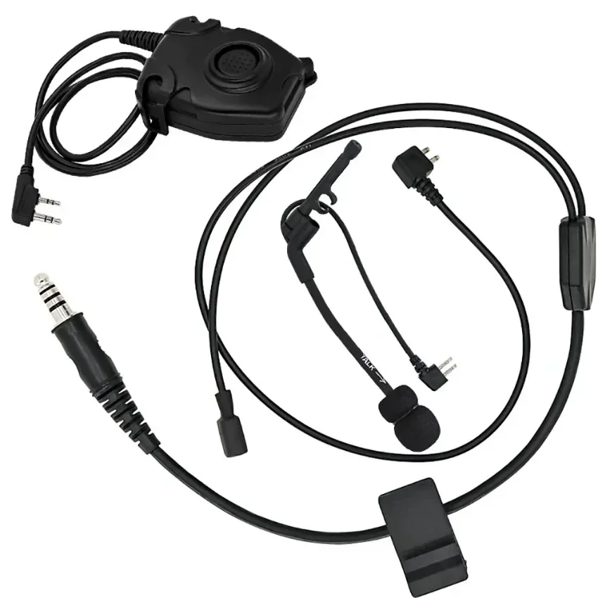 Accesorios para auriculares tácticos, Kit de línea Y Compatible con 3M PELTO Comta sin micrófono, auriculares de tiro para caza Airsoft - imagen 4