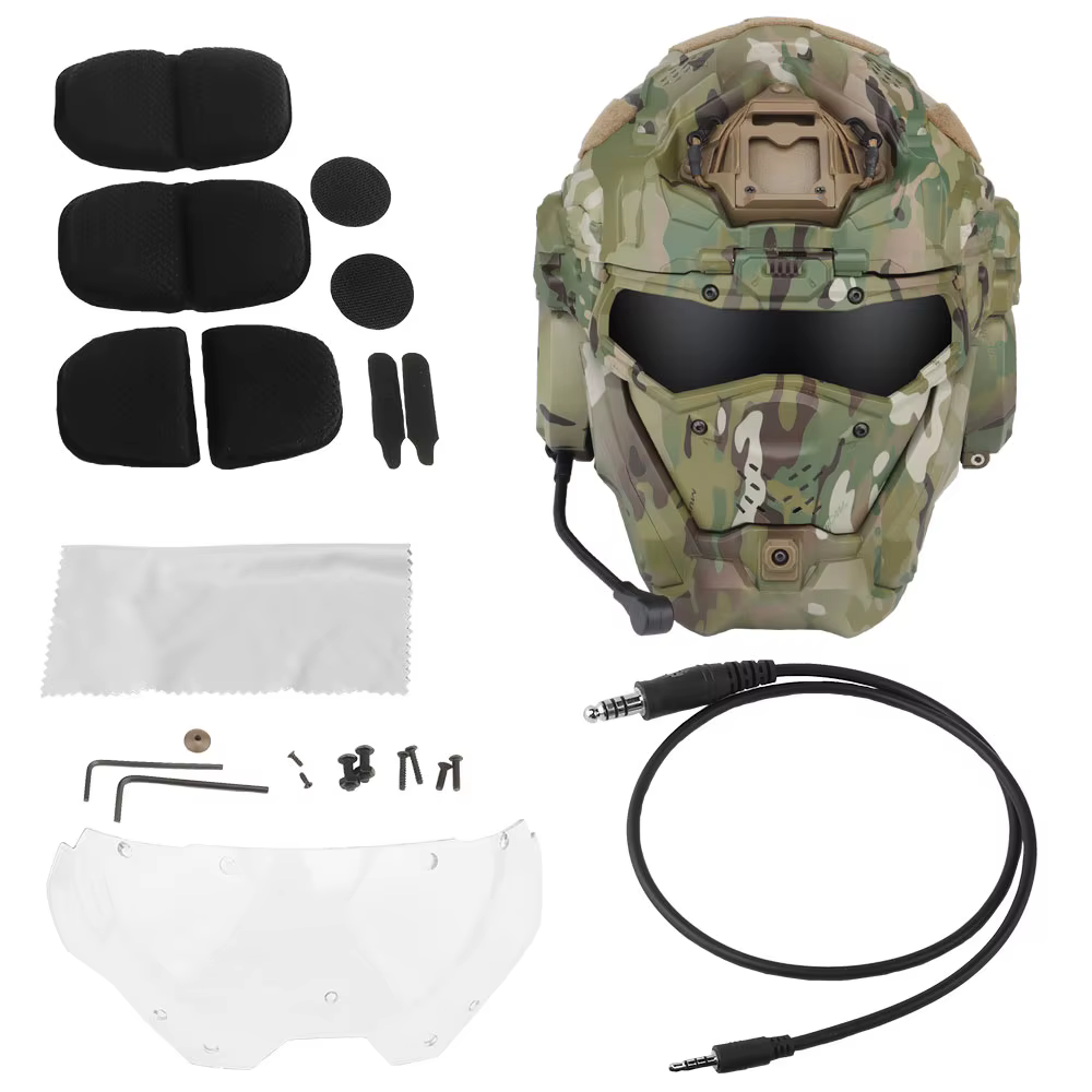 W-Ronin Casco táctico II para airsoft con auriculares integrados - imagen 4