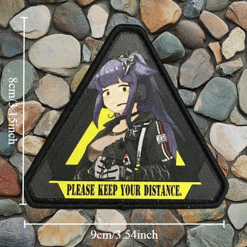 Parche táctico de Arknights, insignia de moral militar de Anime, mochila con gancho y bucle estampado, pegatina decorativa para ropa, brazalete - imagen 3