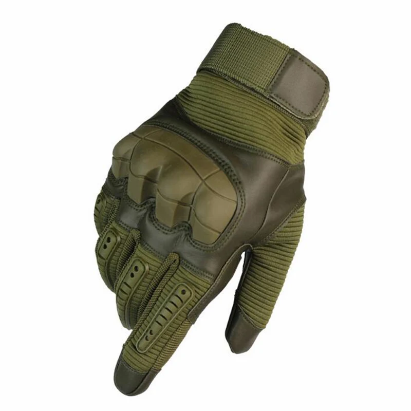 Guantes tácticos con pantalla táctil para hombre, guantes deportivos con dedos completos, caza militar, Paintball, Airsoft, guantes de combate duros para nudillos, 3 colores - imagen 2