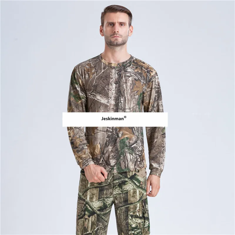 Camisa de manga larga transpirable y cómoda para fotografía de observación de aves de la jungla, camuflaje biónico, caza y pesca - imagen 5