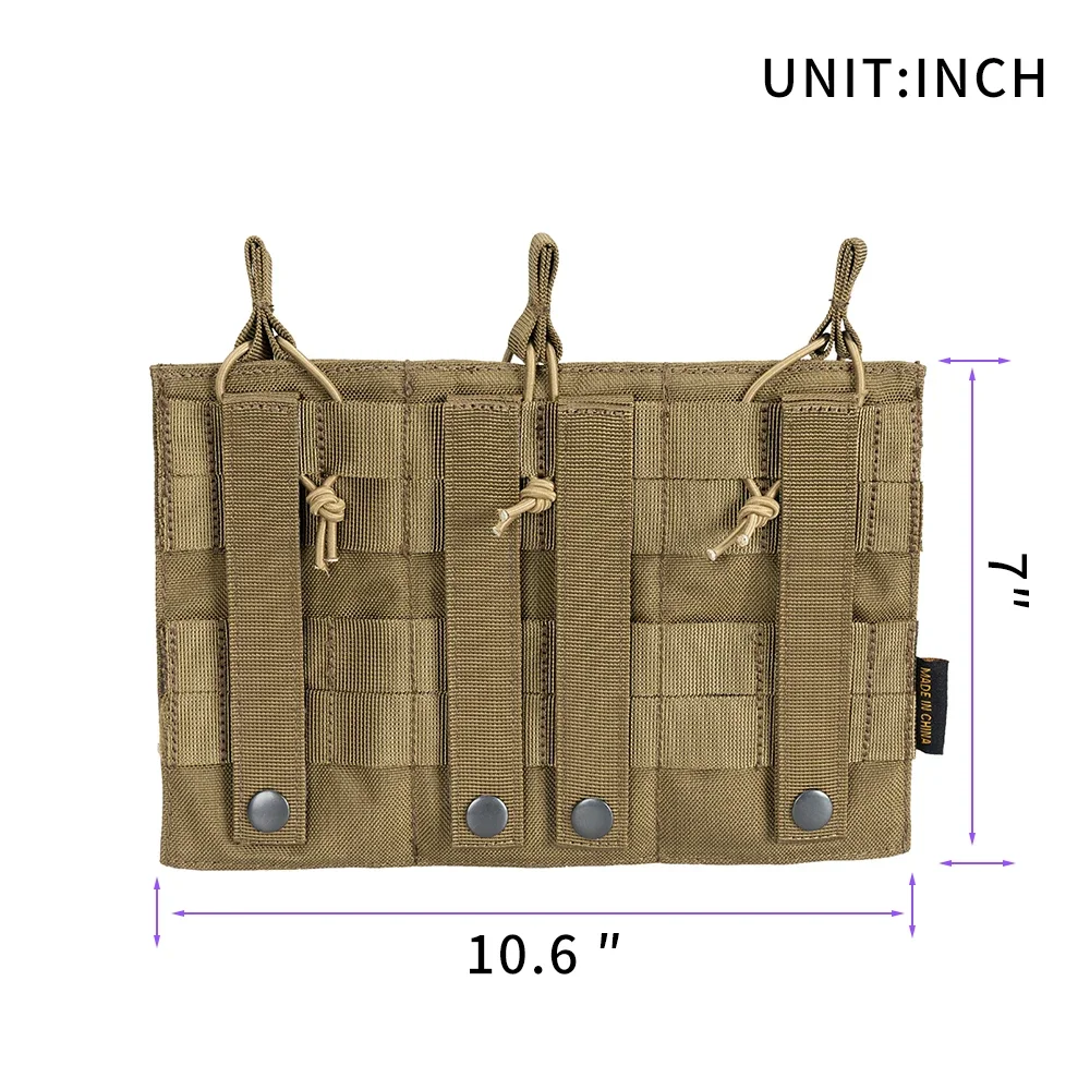 EXCELENTE ELITE SPANKER táctico AK M4 Triple bolsa para revistas bolsa abierta para revistas juego de guerra Paintball tiro bolsas volquete - imagen 2