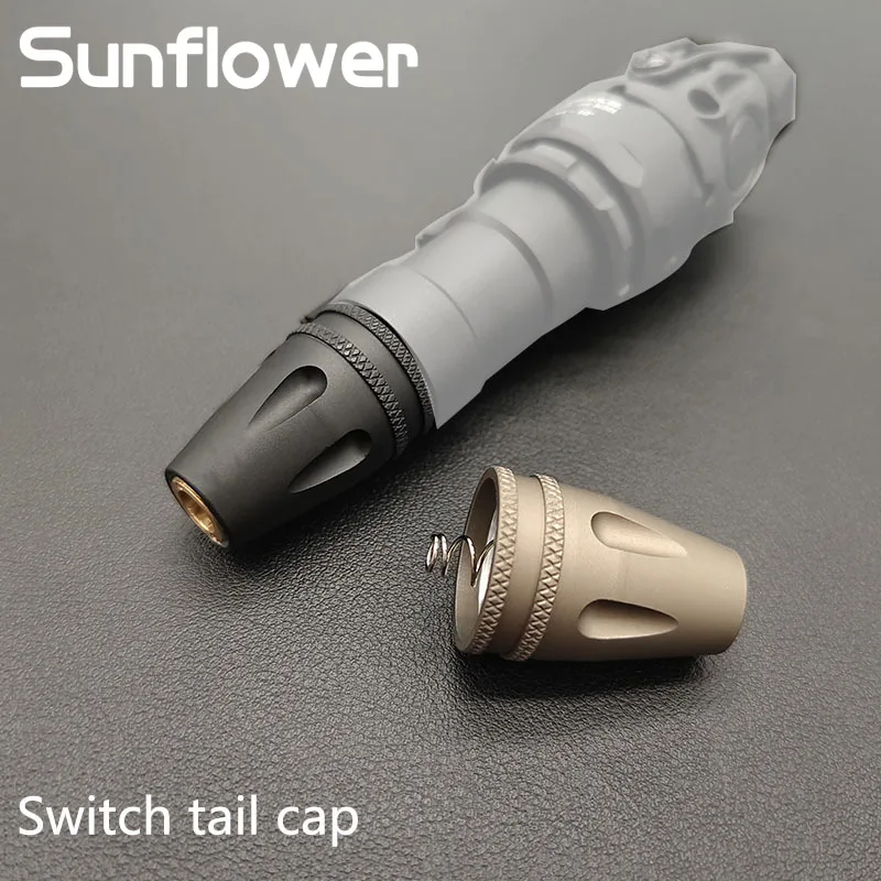 Luz de arma, interruptor de enchufe CC, tapa trasera compatible con Surefir M600 M300, adaptador de interruptor de linterna LED para accesorio de luz Airsoft Scout - imagen 3