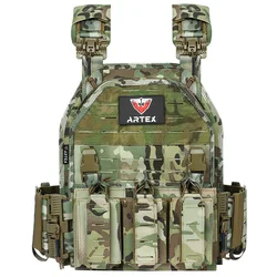 Plate Carrier táctico liberación rápida MOLLE 1000D negro