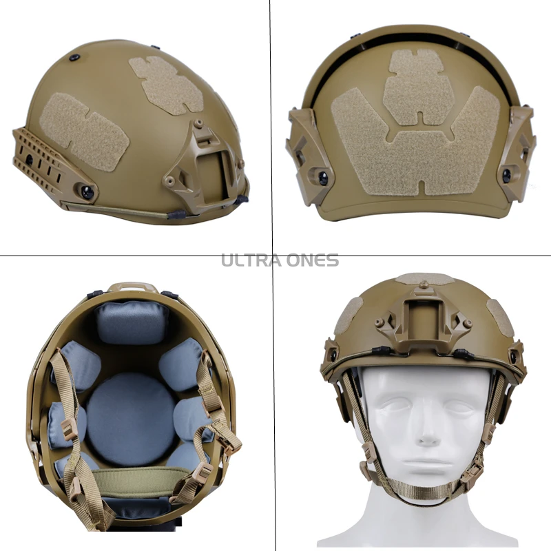 Casco táctico Airsoft CS semicubierto con acolchado y protección - imagen 4