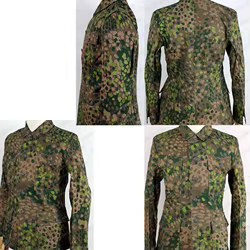 Dot44 uniforme camuflaje guisante algodón lino abrigo pantalones