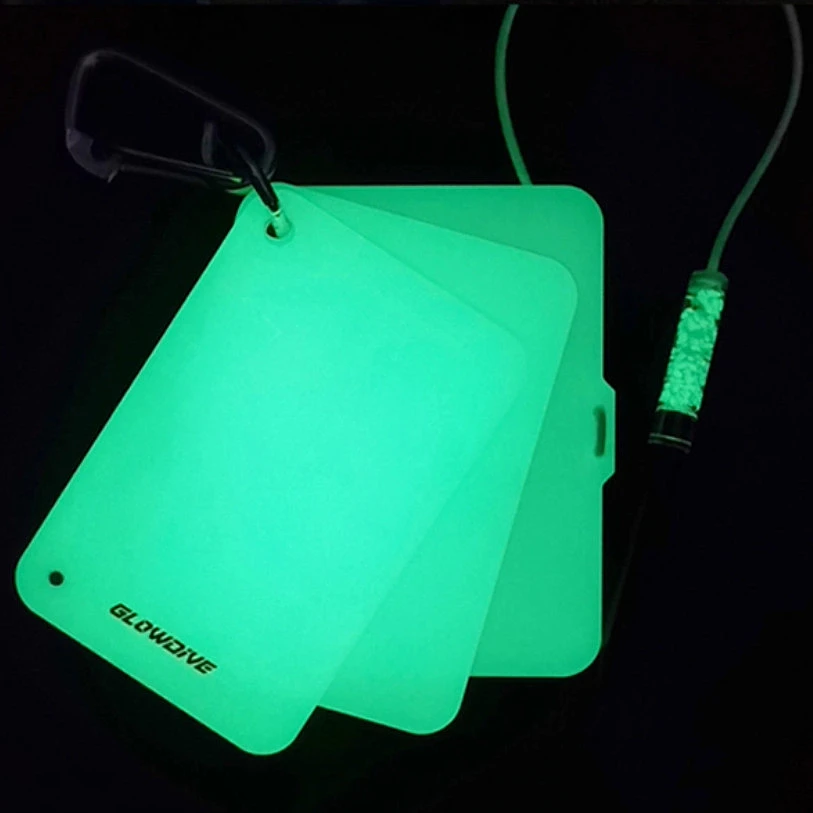 Tablero de escritura brillante de 3 páginas, PMMA, buceo nocturno, libro de registro de escritura, guía luminosa de agua con hebilla colgante de lápiz de grafito - imagen 3