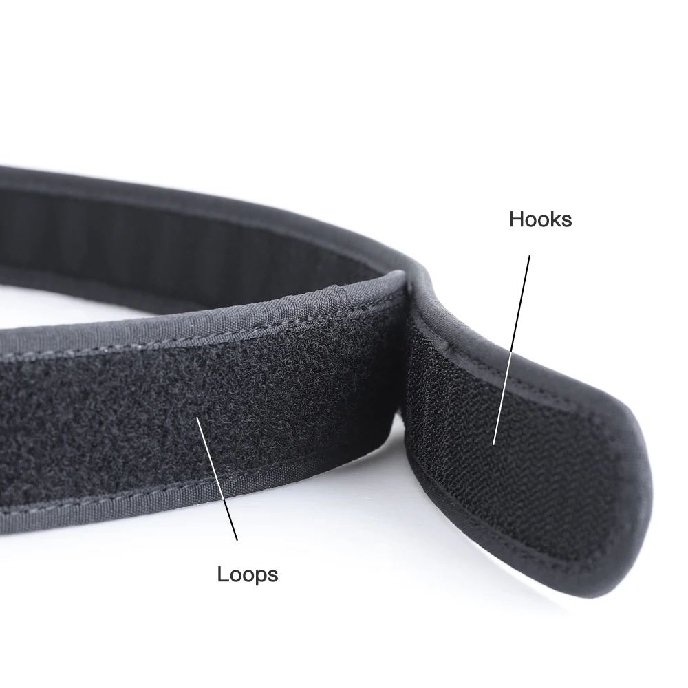 KRYDEX-cinturón interior táctico de 1,5 pulgadas para hombre, cinturón exterior de nailon sin hebilla para caza y tiro, color negro - imagen 2