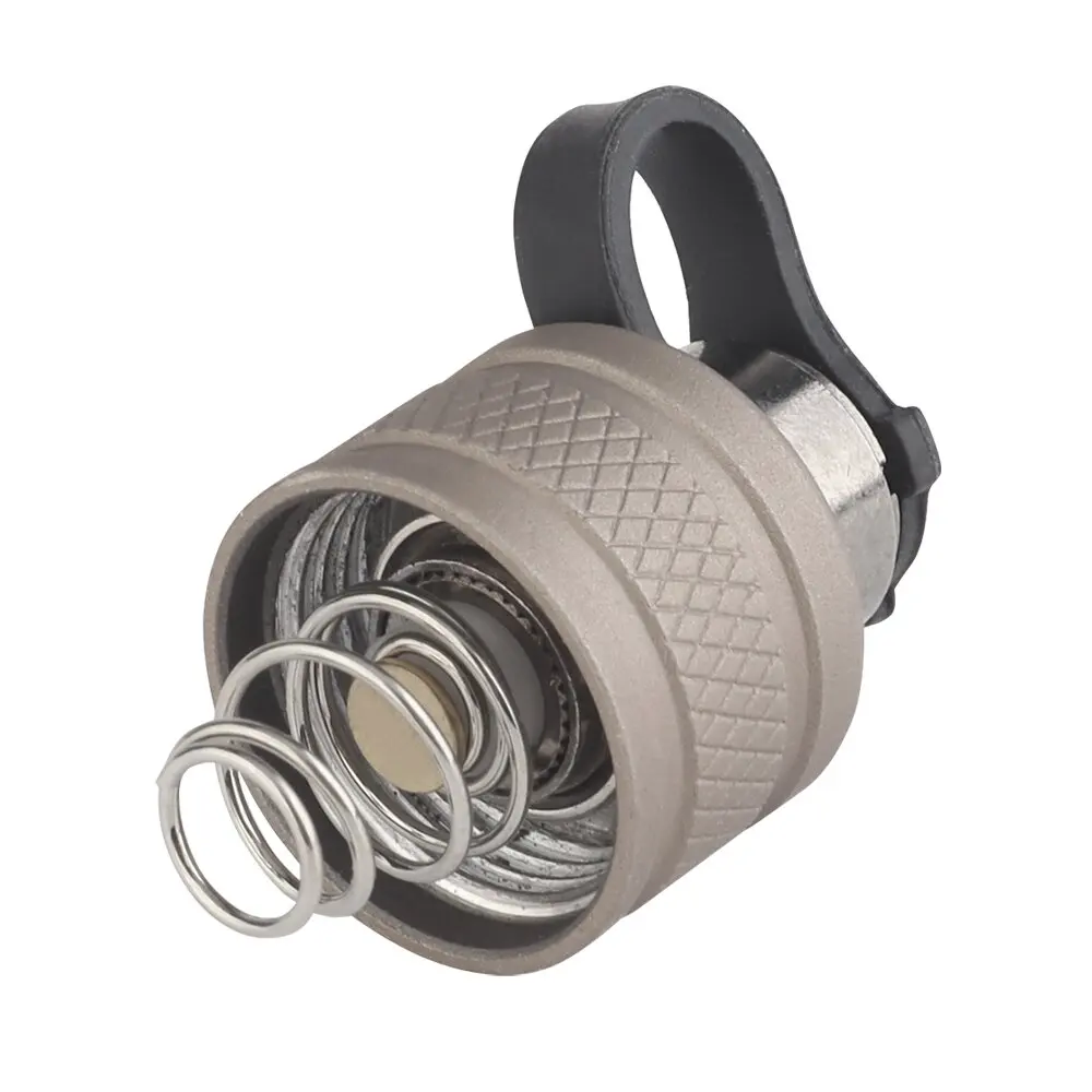 Linterna táctica con tapa trasera de Metal, cubierta de interruptor de presión para Airsoft SF, luz de caza